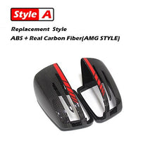 Load image into Gallery viewer, Carbon Fiber Mirror Cover for Mercedes-Benz A B C E S CLA CLS GLA Class Carbon Fiber Rearview Caps W204 W176 W117 W218 W212 W207