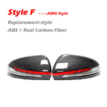 Load image into Gallery viewer, Carbon Fiber Mirror Cover for Mercedes W205 W222 W213 W238 X205 GLC GLS C S GLC Replacement and Stick Style