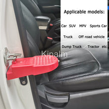 Load image into Gallery viewer, Universal Car Door Step Foldable with Safety Hammer Alloy Plastic Vehicle Roof Rack Step