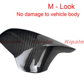Real Dry Carbon Fiber Exterior Replacement M-Look Glossy Mirror Cover for BMW F80 M3 F82 F83 M4