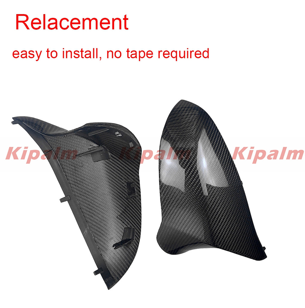 Real Dry Carbon Fiber Exterior Replacement M-Look Glossy Mirror Cover for BMW F80 M3 F82 F83 M4