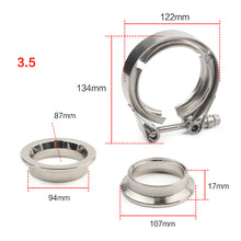 Load image into Gallery viewer, 304 Stainless Steel Standard Latch and Quick Release V Band Flange Kit Exhaust Pipe Clamp