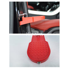 Load image into Gallery viewer, Universal Car Door Step Foldable with Safety Hammer Alloy Plastic Vehicle Roof Rack Step