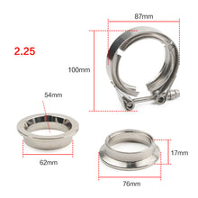Load image into Gallery viewer, 304 Stainless Steel Standard Latch and Quick Release V Band Flange Kit Exhaust Pipe Clamp