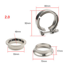 Load image into Gallery viewer, 304 Stainless Steel Standard Latch and Quick Release V Band Flange Kit Exhaust Pipe Clamp