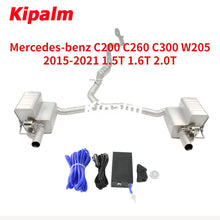 Load image into Gallery viewer, Fit for Mercedes-benz C200 C260 C300 W205 2015-2021 1.5T 1.6T 2.0T with Valve Exhaust Catback
