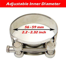 Load image into Gallery viewer, Kipalm Universal 304 Stainless Steel Clamp Exhaust Clip For Slip-on Type Car Motorcycle Muffler Sile