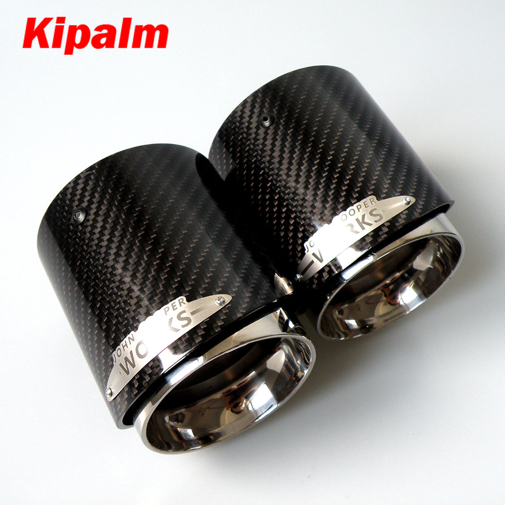 1pcs Car Carbon Fiber Exhaust Tip Muffler Tips Fit for Mini Cooper R55 R56 R57 R58 R59 R60 R61 F54 F55 F56 F57 F60