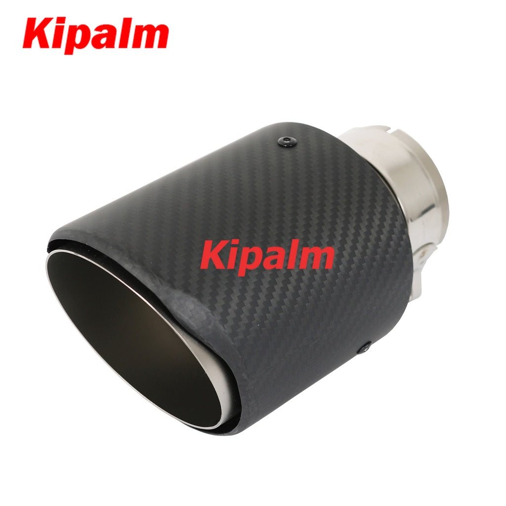 1pcs New Style Matte Carbon Fiber Exhaust Pipe Car Universal Muffler Tail Tips Modify