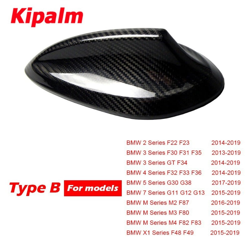 Real Carbon Fiber Shark Fin Antenna Cover For BMW E90 E92 M3 F20 F30 F10 F34 G30 M5 F15 F16 F21 F45 F56 F01 F80