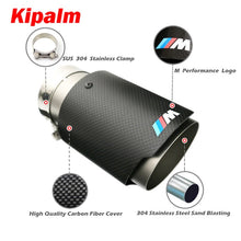 Load image into Gallery viewer, Matte Carbon Fiber Sand Blasting Inner Pipe M Performance Exhaust Muffler Tips for BMW F20 F21 F22 F23 F30 F31 F32 F33