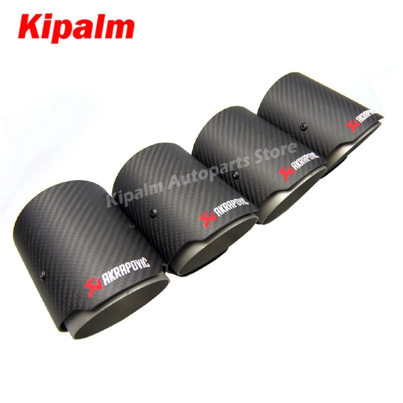 Carbon Fiber Akrapovic Exhaut tips for BMW F87 M2 F80 M3 F82 F83 M4 Direct Muffler Universal Fit Exhaust Tail Pipe Tip