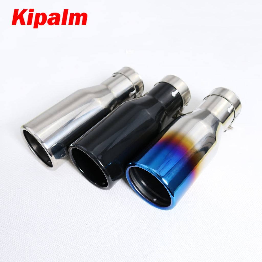 1 Piece Stainless Steel Exhaust Pipe Muffler Tips for Audi VW Golf BMW Toyota Honda Parts