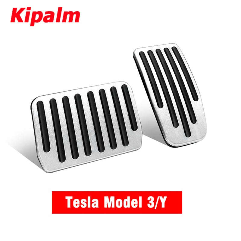 Non-Slip Aluminum Alloy Accelerator Brake Pedal Cover for Tesla Model 3 Model Y 2017-2023