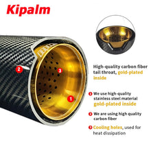 Load image into Gallery viewer, 2PCS M Performance Style Design Carbon Fiber Exhaust Tips Muffler Pipe 170mm Length for BMW F30 F31 F20 F22