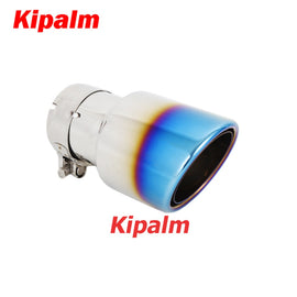 1pcs Stainless Steel Exhaust Tip Tail End Pipe Muffler Tips for AUDI BMW VW HONDA