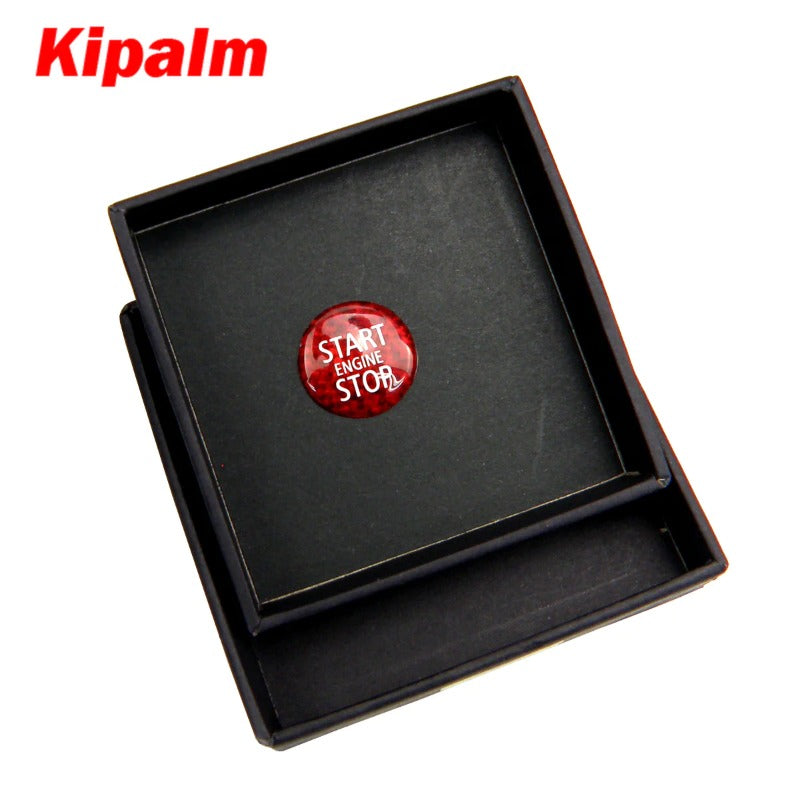 Real Carbon Fiber Engine Start Stop Button for Mini R55 R56 R57 R58 R59 R60 R61 Cover Sticker Accessories
