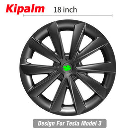 WHC3001 4PCS 18inch Tesla Model 3 ABS Hub Cap Wheel Covers Hubcaps No Logo