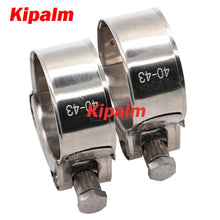 Load image into Gallery viewer, Kipalm Hose Clip Clamp Adjustable S304 Stainless Steel Size Range 17~112mm Heavy Duty Clamps
