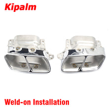 Load image into Gallery viewer, Auto Square Exhaust Muffler Stainless Steel Exhause Pipe for Mercedes Benz S Class W176 W177 W221