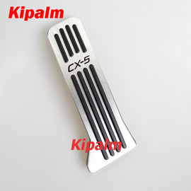 No Drill Aluminum Mazda CX-5 Accelerator Gas Pedal Brake Pedal Cover AT for Mazda CX-5（2013-2019）