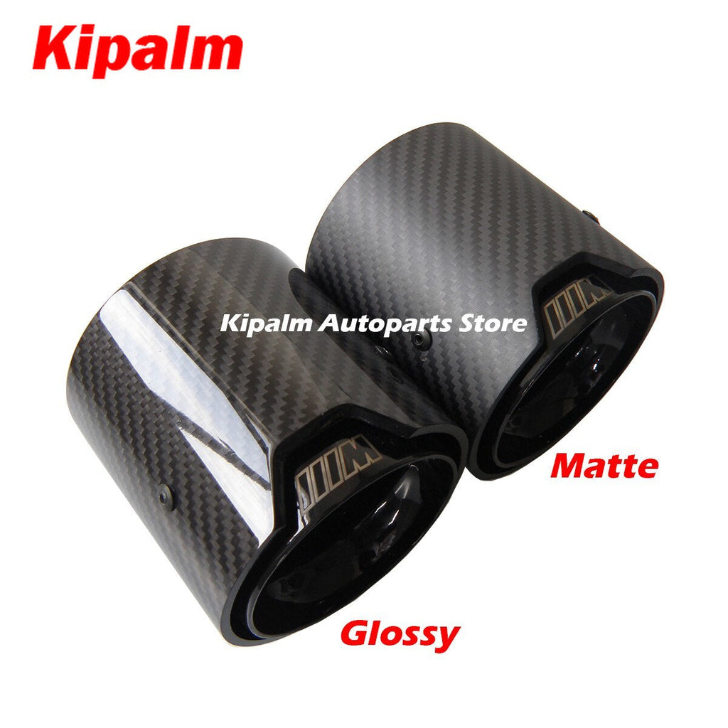 1PC M Performance Carbon Fiber Exhaust Tip for BMW F87 M2 F80 M3 F82 F83 M4 Black Glossy Muffler Tip