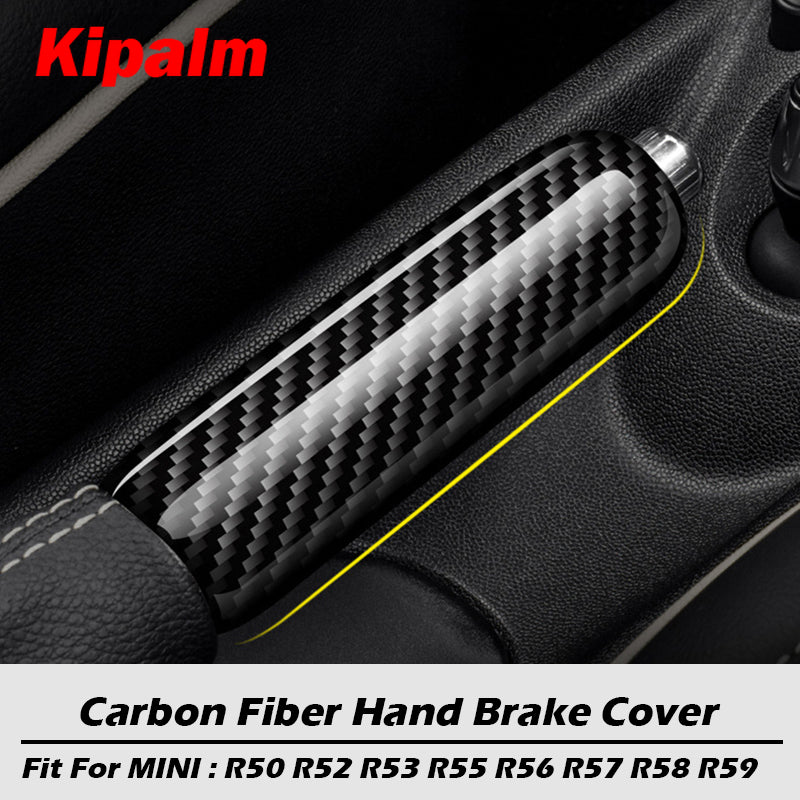Hard Carbon Fiber Hand Brake Grip Covers Trim for Mini Cooper R55 Clubman R55 R56 R57 R58 R59 R50 R52 R53