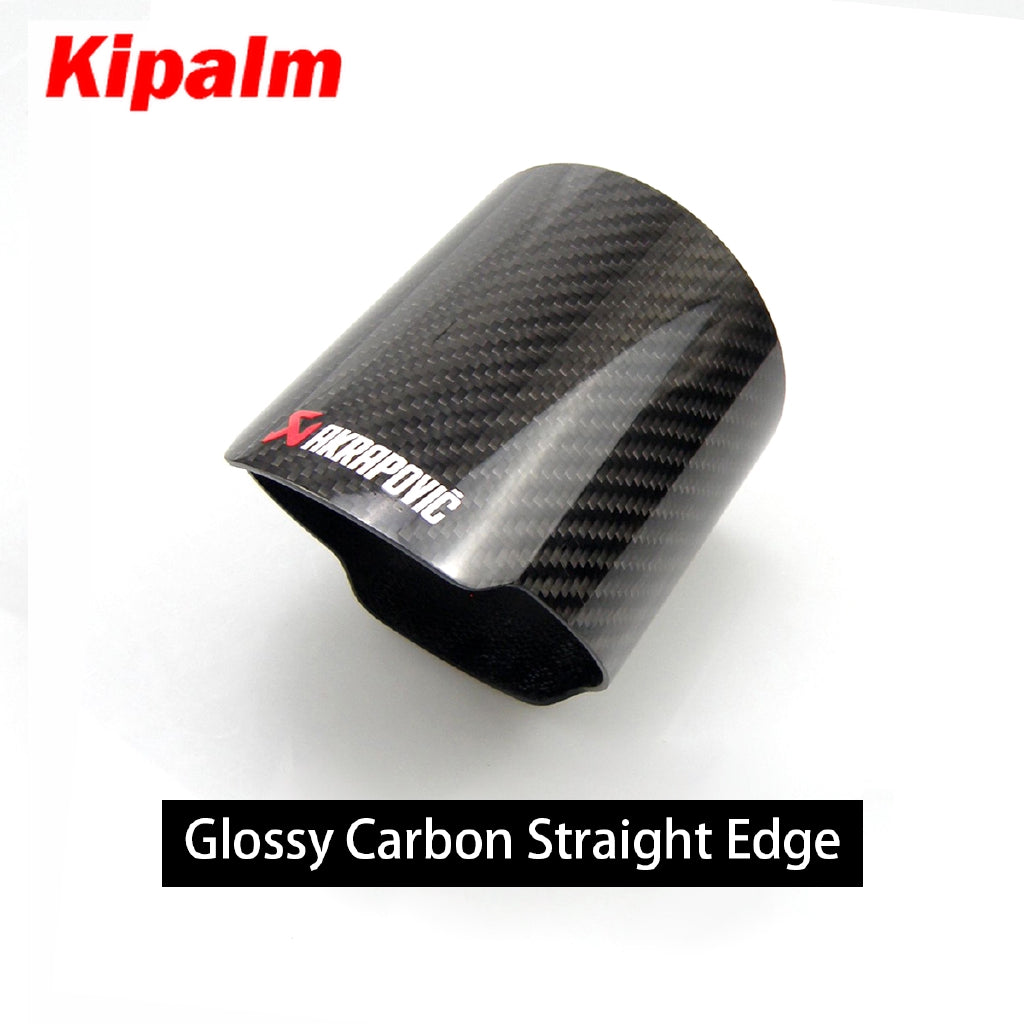 1pcs Twill Weave Akrapovic Authentic 3K Carbon Fiber Cover Muffler Pipe Tip Cover Akrapovic Housing Car Universal Exhaust Pipe Carbon Fiber Case