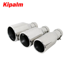 Load image into Gallery viewer, 1 piece Car Universal mirror polished Stainless Steel Exhaust Pipe Muffler Tips for Audi VW Golf BMW Toyota Honda Parts