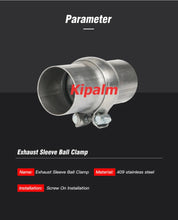 Load image into Gallery viewer, 409 Stainless Steel Ball Joint Clamp Kit Downpipe Socket Bolted Connectors Exhaust System