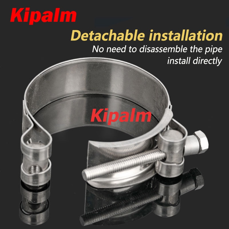Kipalm Hose Clip Clamp Adjustable S304 Stainless Steel Size Range 17~112mm Heavy Duty Clamps