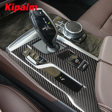 Load image into Gallery viewer, Real Carbon Fiber Interior Accessories Car Decoration Multimedia Panel Cover for BMW G30 G31 G38