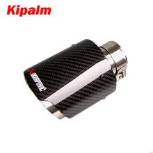 Load image into Gallery viewer, 2PCS Real Carbon Fiber Rear Exhaust Muffler Tip Pipe for Honda Civic Hatchback 2020-2021