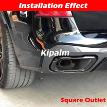 Load image into Gallery viewer, 1 Pair OEM Style Stainless Steel Square BMW X5 G05 X6 G06 X7 G07 Exhaust Muffler Pipe Car Tail Tips