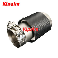 Load image into Gallery viewer, Matte Carbon Fiber Sand Blasting Inner Pipe M Performance Exhaust Muffler Tips for BMW F20 F21 F22 F23 F30 F31 F32 F33