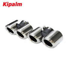 Load image into Gallery viewer, 1 Pair OEM Square round Outlet Satinless Steel Exhaust Pipe For Land Rover Defender 2020-2023