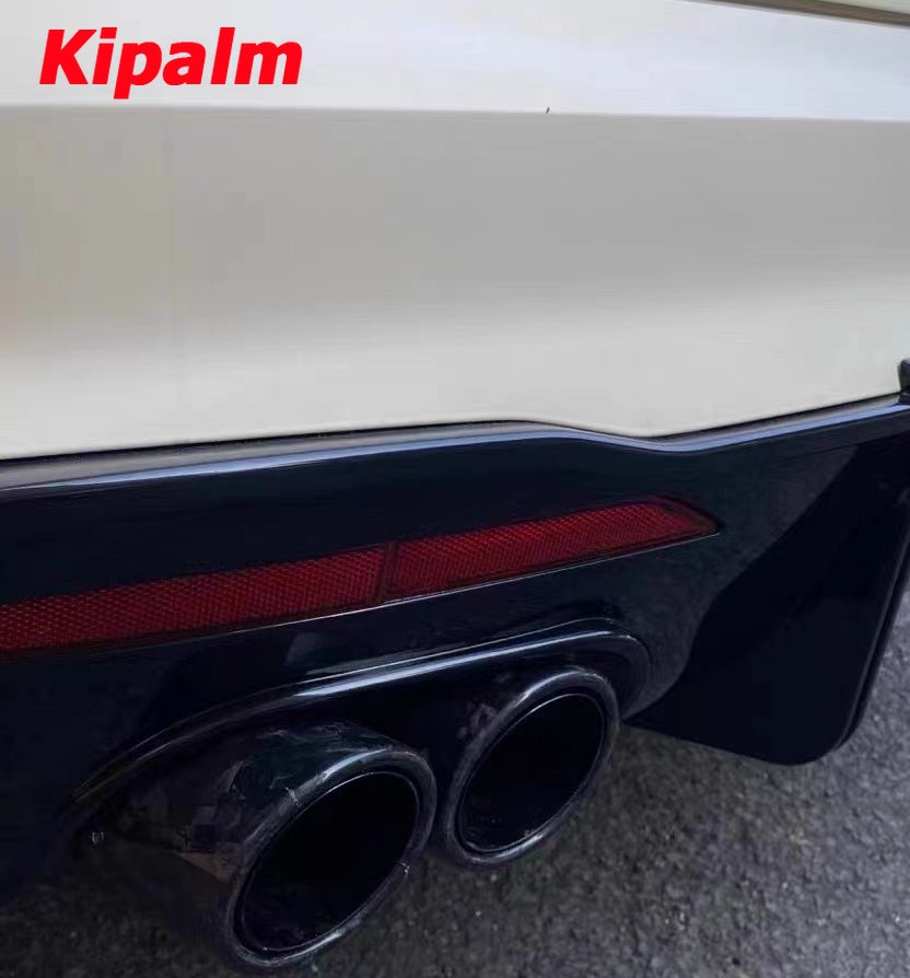 1pcs Forged Carbon Fiber Rolled-edge Tailpipe Exhaust Tip SUS304 Stainless Steel Muffler Pipe Without Logo