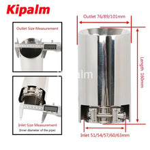 Load image into Gallery viewer, Customized Logo Stainless Steel Exhaust Muffler Car Mirror Polished Exhaust Tip