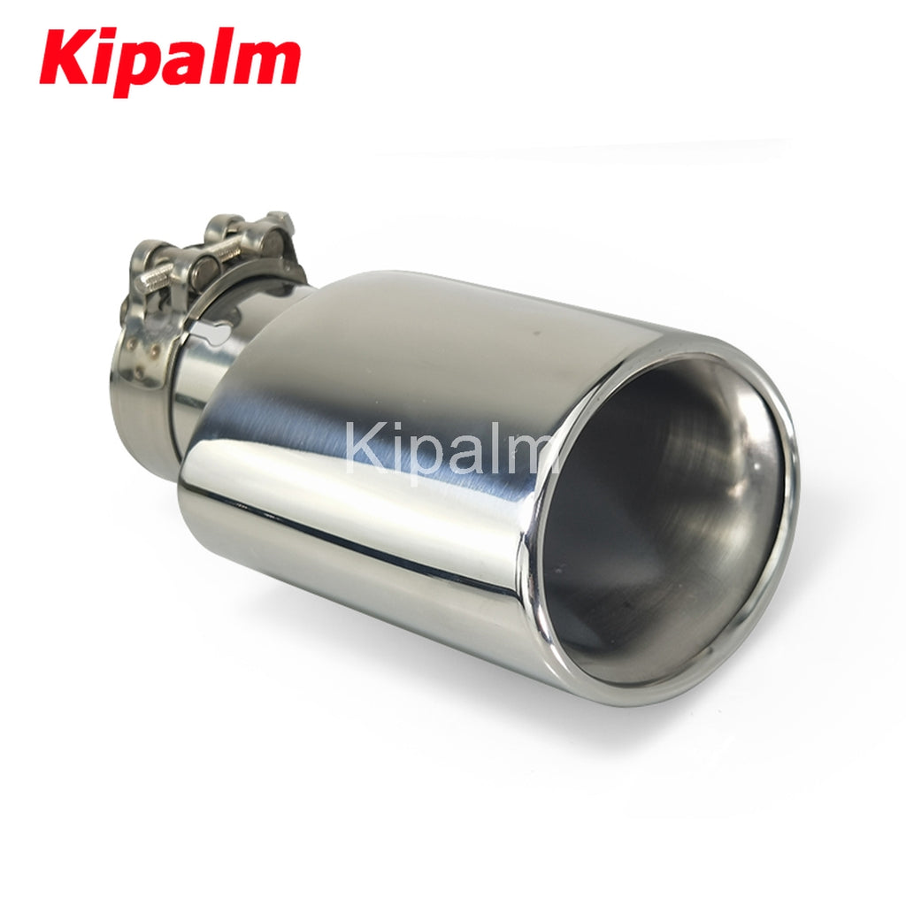 1pcs Oval Exhaust Tips Muffler Stainless Steel Pipe for Mercedes Benz W204 AMG C63 C65 Modify