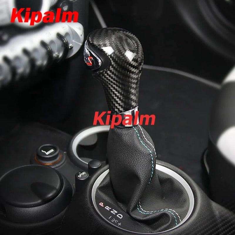 Car Interior Accessories Carbon Fiber Gear Shift Knob Cover for MINI Cooper ES R Series R55 R56 R57 R58 R59 R60 R61
