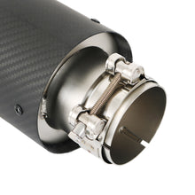 Load image into Gallery viewer, 1pcs New Style Matte Carbon Fiber Exhaust Pipe Car Universal Muffler Tail Tips Modify