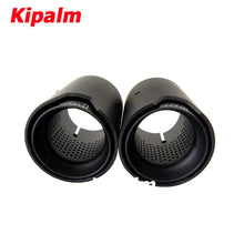 Load image into Gallery viewer, 2PCS Real Carbon Fiber Black Muffler Tip Length 120mm for BMW M Performance Exhaust M2 F87 M3 F80 M4 F82 F83 M5 F10