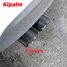 Load image into Gallery viewer, Dual Pipe h Style  Carbon Fiber + Stainless Steel Universal Auto Exhaust Muffler Tips Double End Pipe for BMW BENZ VW Golf