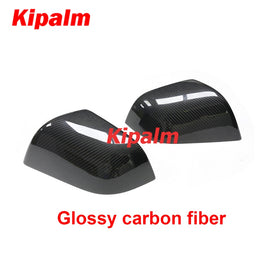 1 Pair Rearview Side Mirror Cap Add on Style Real Dry Carbon Fiber Exterior Mirror Cover for Tesla Model 3