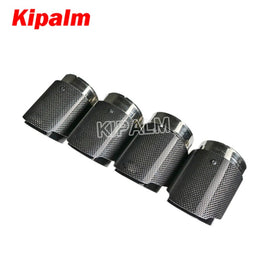 4pcs M Performance Glossy Carbon Fiber Exhaust Muffler Tips for BMW M3 M4 F80 F82 F83 F87 F10 F12 F13 F06 M6