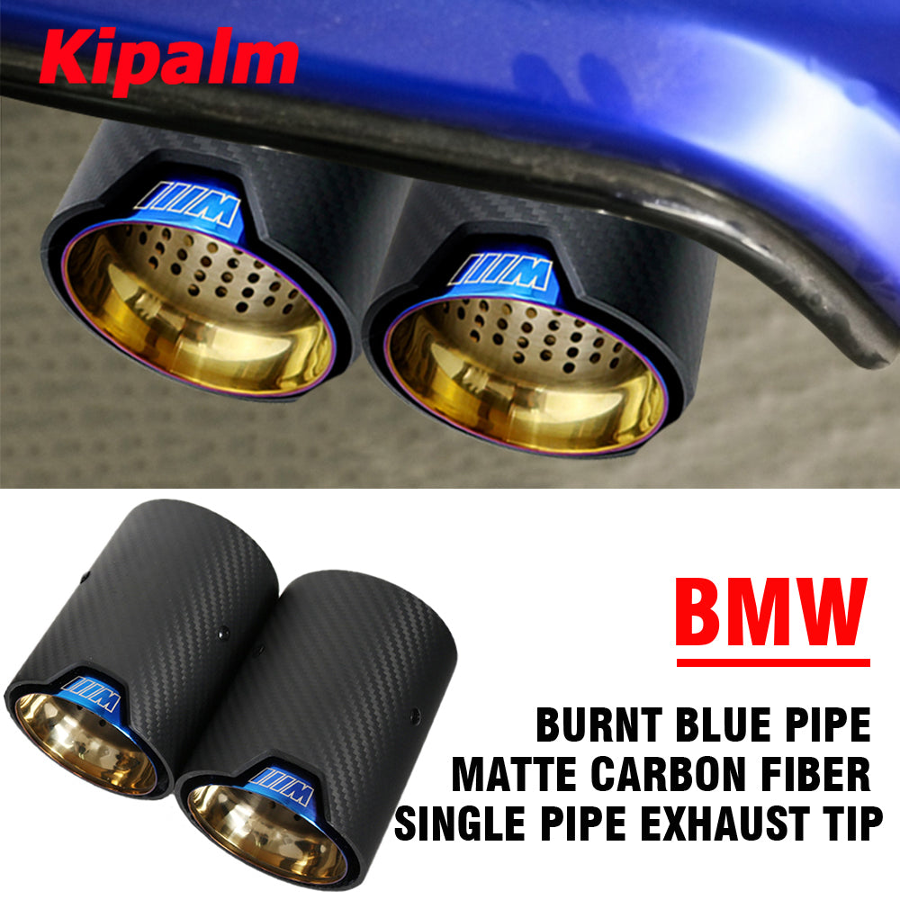 4PCS M Performance Matte Carbon Fiber Exhaust Tip Muffler for BMW Exhaust Pipe M2 F87 M3 F80 M4 F82 F83 M5 F10 M6 F12