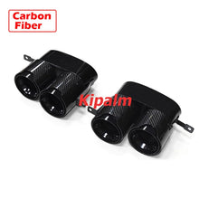 Load image into Gallery viewer, 1 Pair Dual Out Stainless Steel Exhaust Pipe for BMW 3 Series G20 G22 G28 2017-2022 Rear Muffler Tip