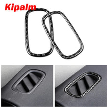 Load image into Gallery viewer, Kipalm Carbon Fiber Mini Cooper F60 Dashboard Air Outlet Vent Frame Sticker for Mini Cooper Accessories