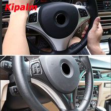 Load image into Gallery viewer, For BMW 3 Series E90 E92 2005-2012 Interior Accessories Carbon Fiber Steering Wheel Decoration