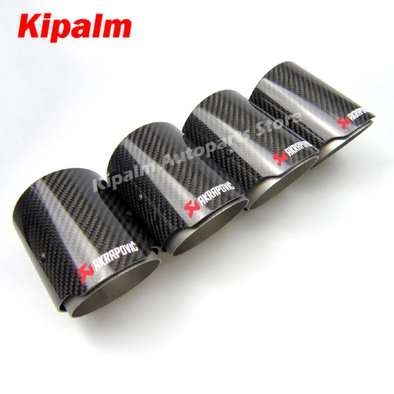 Carbon Fiber Akrapovic Exhaut tips for BMW F87 M2 F80 M3 F82 F83 M4 Direct Muffler Universal Fit Exhaust Tail Pipe Tip